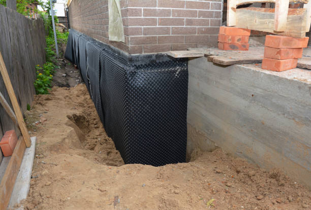 SJ Waterproofing Pros technician performing targeted Crawl Space Encapsulation assessment in Pretty Prairie, KS